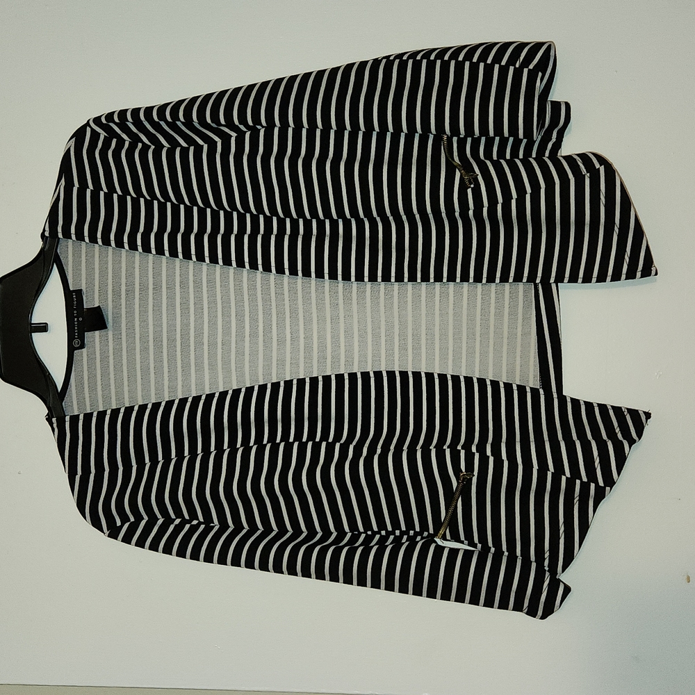 Black and white jacket